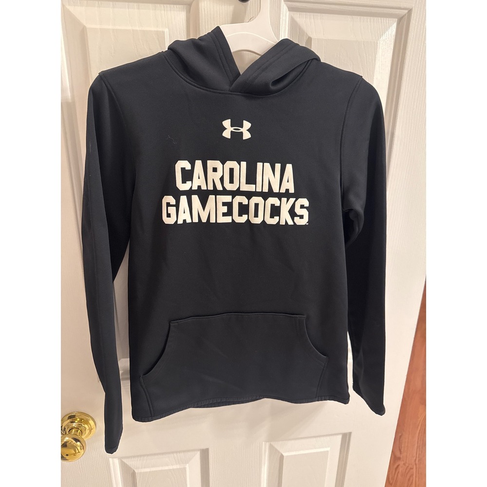 Under Armour Kids Carolina Gamecocks ColdGear Hoodie Black Youth Medium YMD
